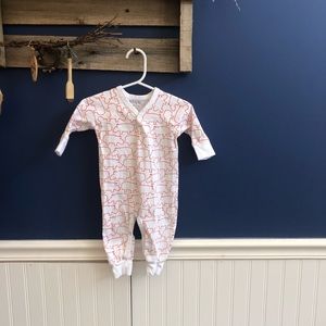 A.T.U.N orange hippo footless sleepers